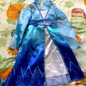 Elsa costume and shoes.